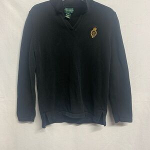 Ralph Lauren Black V-Neck Men's Sweater